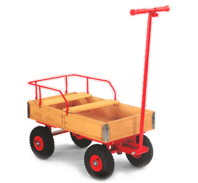 ROSE Bollerwagen mit Ballonreifen
