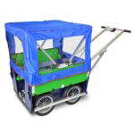 Regenverdeck Diedersdorfer Krippenwagen 6 Sitzer - diedersdorfer regenverdeck blau