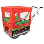 Regenverdeck Diedersdorfer Krippenwagen 6 Sitzer - diedersdorfer regenverdeck rot