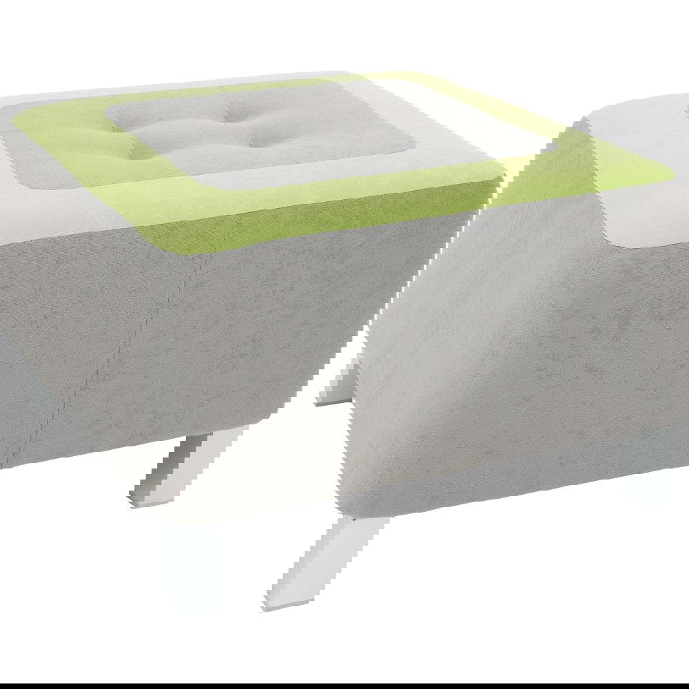 Sitz Premium, quadratisch, grau/grün