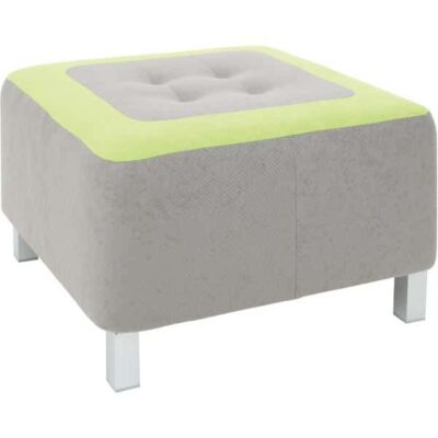 Kindergarten-Sitz Premium - quadratisch - grau/grün