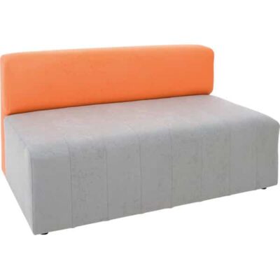 Kindergarten-Sofa Modern - grau-orange
