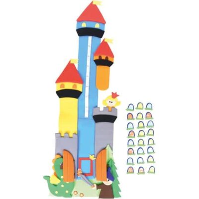 Wanddekoration - Schloss - mit Messlatte