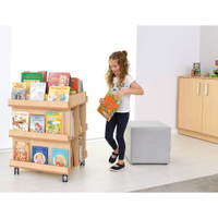 Kindergarten-Flexi Bücherregal auf Rollen - 092374 f 21