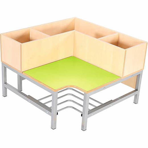 092570_a_13 Eckbank mit Fächern Flexi 3 – Ahorn - 092570 a 13