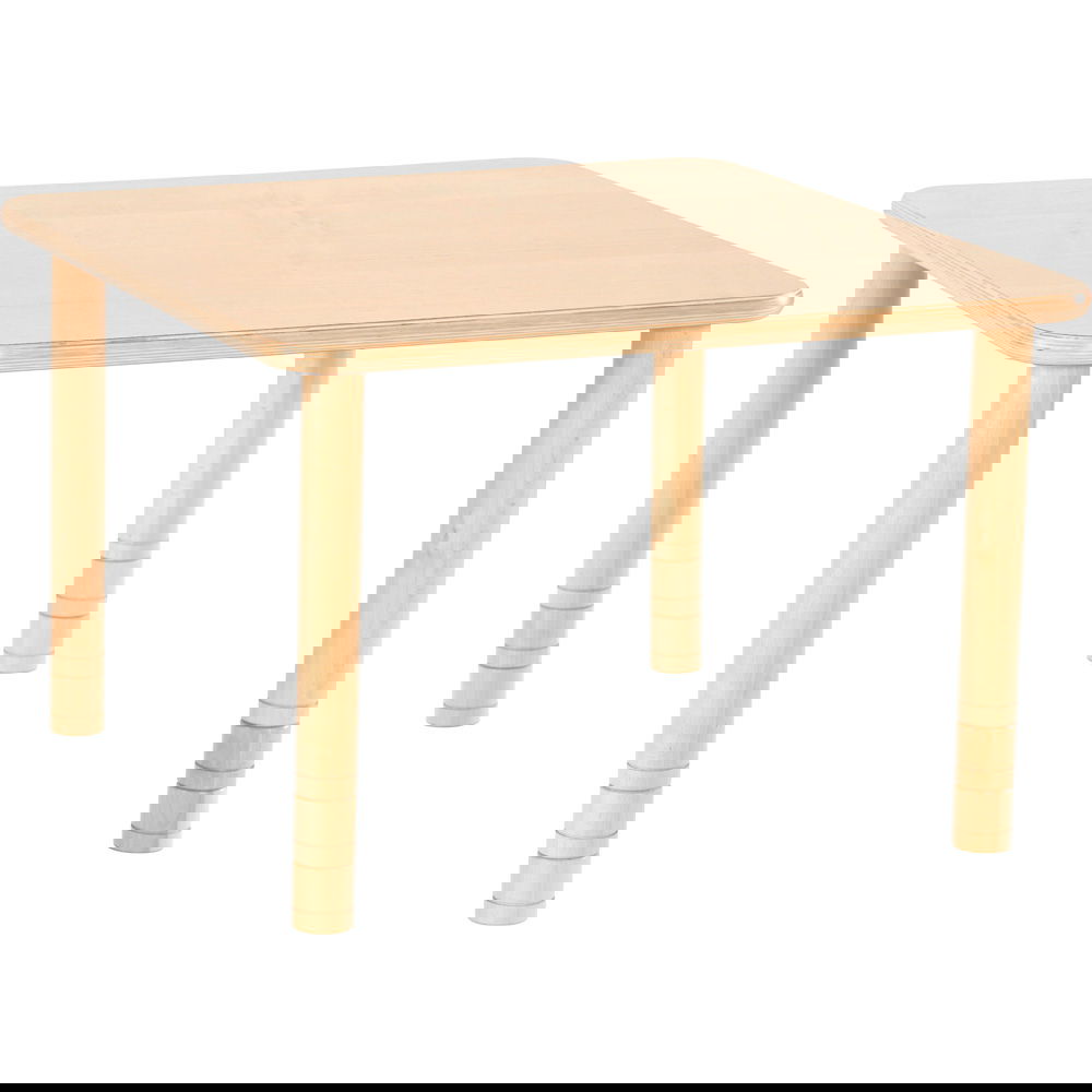 Kindergarten-Tisch Flexi (quadratisch) - höhenverstellbar 40-58 cm