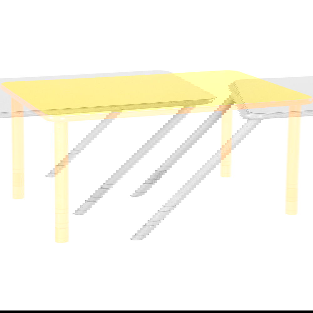 Kindergarten-Tisch Flexi (rechteckig) 120 x 80 cm - höhenverstellbar 40-58 cm