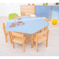 Kindergarten-Tisch Flexi (trapezförmig) - höhenverstellbar 40-58 cm – Bild 13