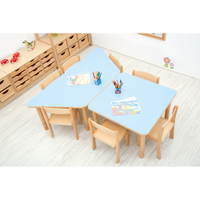 Kindergarten-Tisch Flexi (trapezförmig) - höhenverstellbar 40-58 cm – Bild 12
