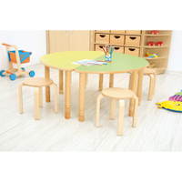 Kindergarten-Tisch Flexi (halbrund) - höhenverstellbar 40-58 cm – Bild 9