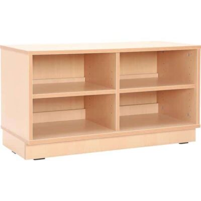 Kindergarten-Schrank S mit Trennwand und Einlegeböden - Breite: 89 cm