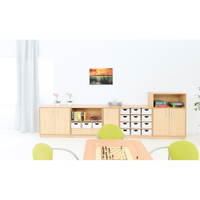 Flexi Quadratischer Tisch 80 x 80 cm, höhenverstellbar 58-76 cm – Bild 5