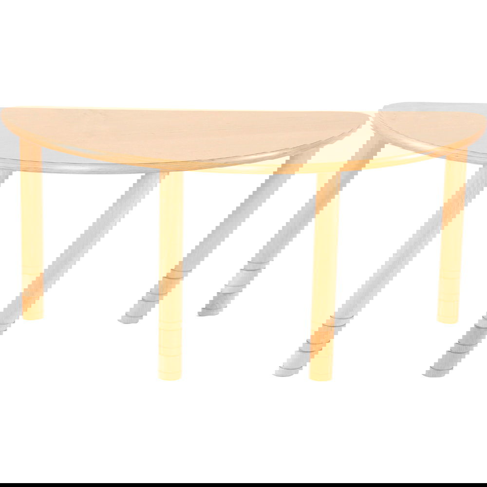 Tisch Flexi (halbrund) - höhenverstellbar 58-76 cm