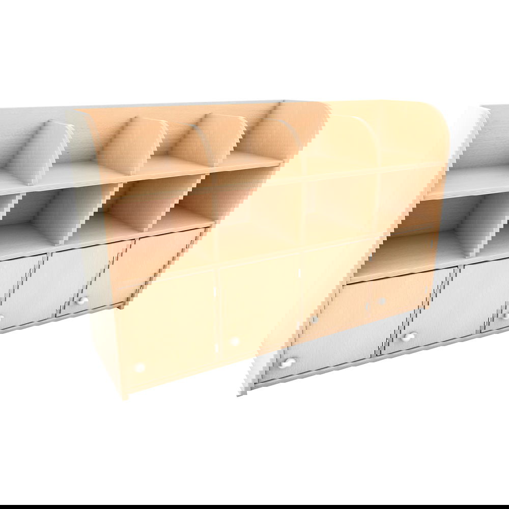 Garderoben-Hängeschrank Flexi 4 - 3-reihig