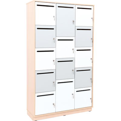 Quadro – Eigentumsschrank, 14 Fächer, 180°