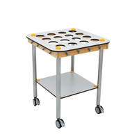 Kindergarten-Zahnputzbecherwagen Quadrat, 16 Becher – Bild 6