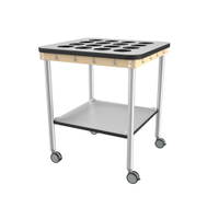 Kindergarten-Zahnputzbecherwagen Quadrat, 16 Becher – Bild 7