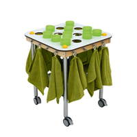 Kindergarten-Zahnputzbecherwagen Quadrat, 16 Becher – Bild 8
