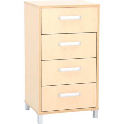 Kindergarten-Flexi Schrank M mit 4 Schubladen - Breite: 46,8 cm