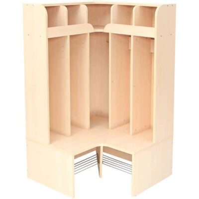 Eckgarderobe Schmetterling 6 - Sitzhöhe: 32,5 cm