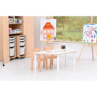Kindergarten-Tisch Flexi (trapezförmig) - höhenverstellbar 40-58 cm – Bild 5