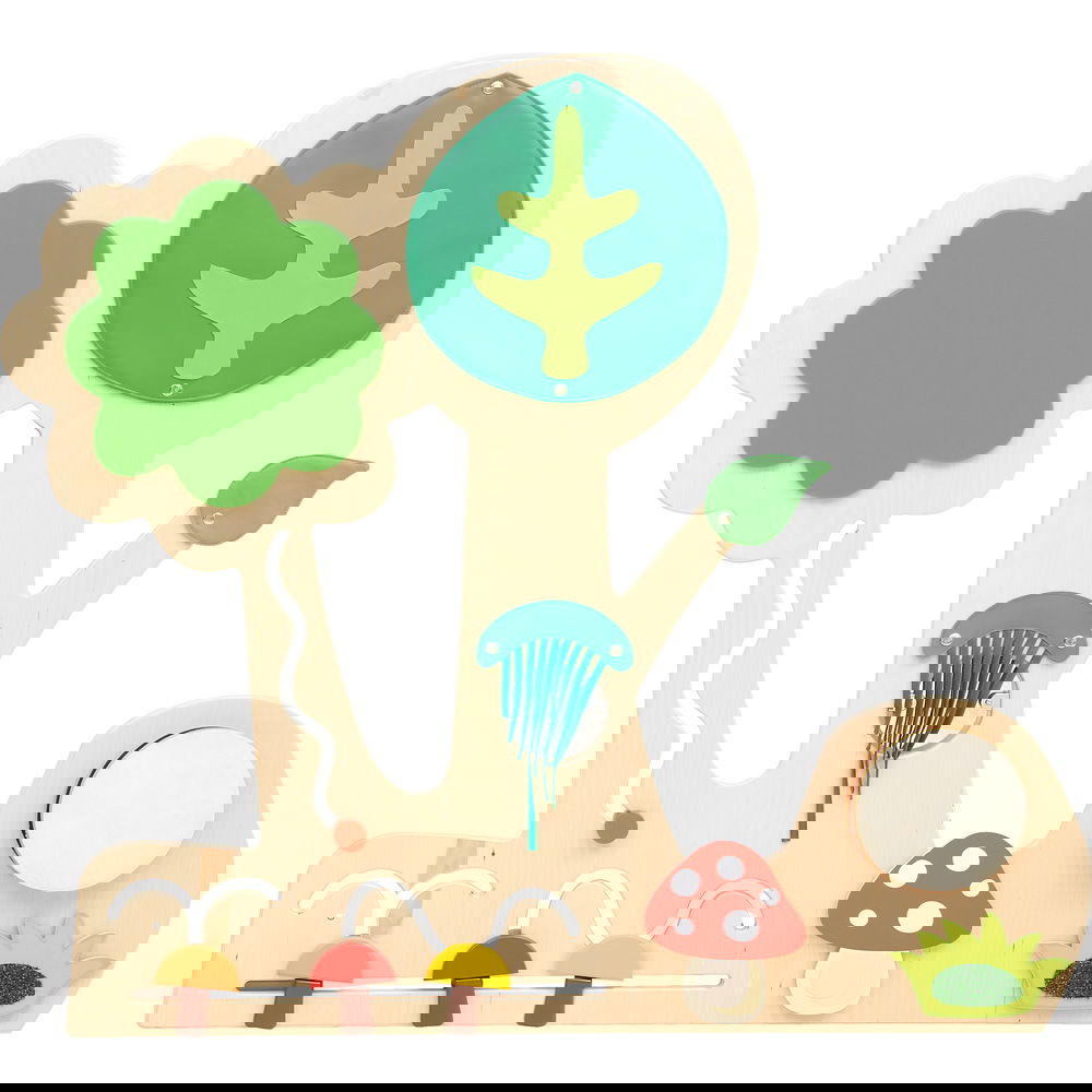 Sensorische Spielwand Wald 2 - mit Pilzen