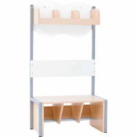 Kindergarten-Garderobe Wolke 3 mit Gestell - Ahorn – Bild 5