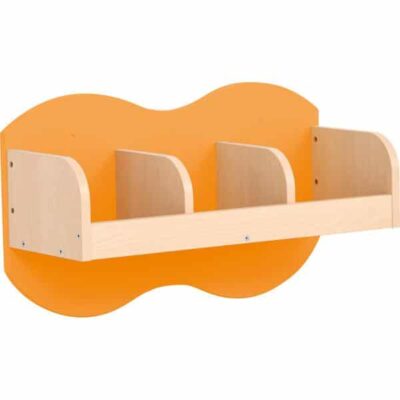 Kindergarten-Garderoben-Hängeregal Wolke 3 - Ahorn