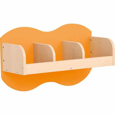 Kindergarten-Garderoben-Hängeregal Wolke 3 – Ahorn