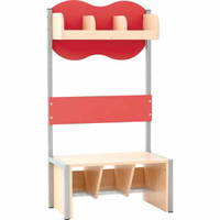 Kindergarten-Garderobe Wolke 3 mit Gestell - Ahorn – Bild 7