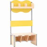 Kindergarten-Garderobe Wolke 3 mit Gestell - Ahorn – Bild 3