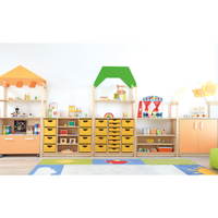 Flexi Schrank M für Holzbehälter, mit Fachböden, B 107, auf Sockel - 100313 b 14