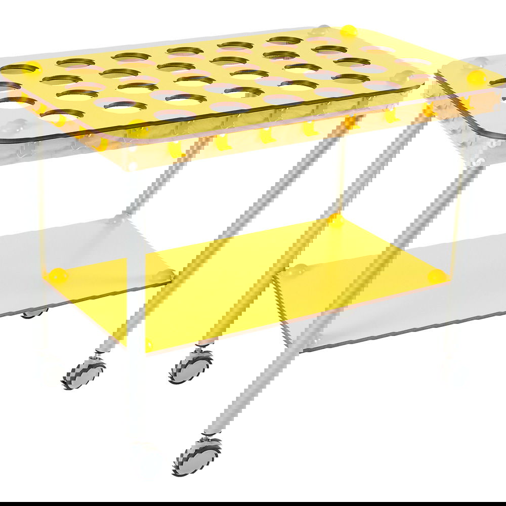 Kindergarten-Zahnputzbecherwagen Rechteck, 26 Becher