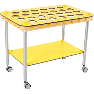 Kindergarten-Zahnputzbecherwagen Rechteck, 26 Becher