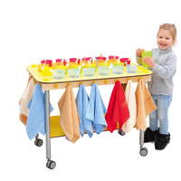 Kindergarten-Zahnputzbecherwagen Rechteck, 26 Becher – Bild 9
