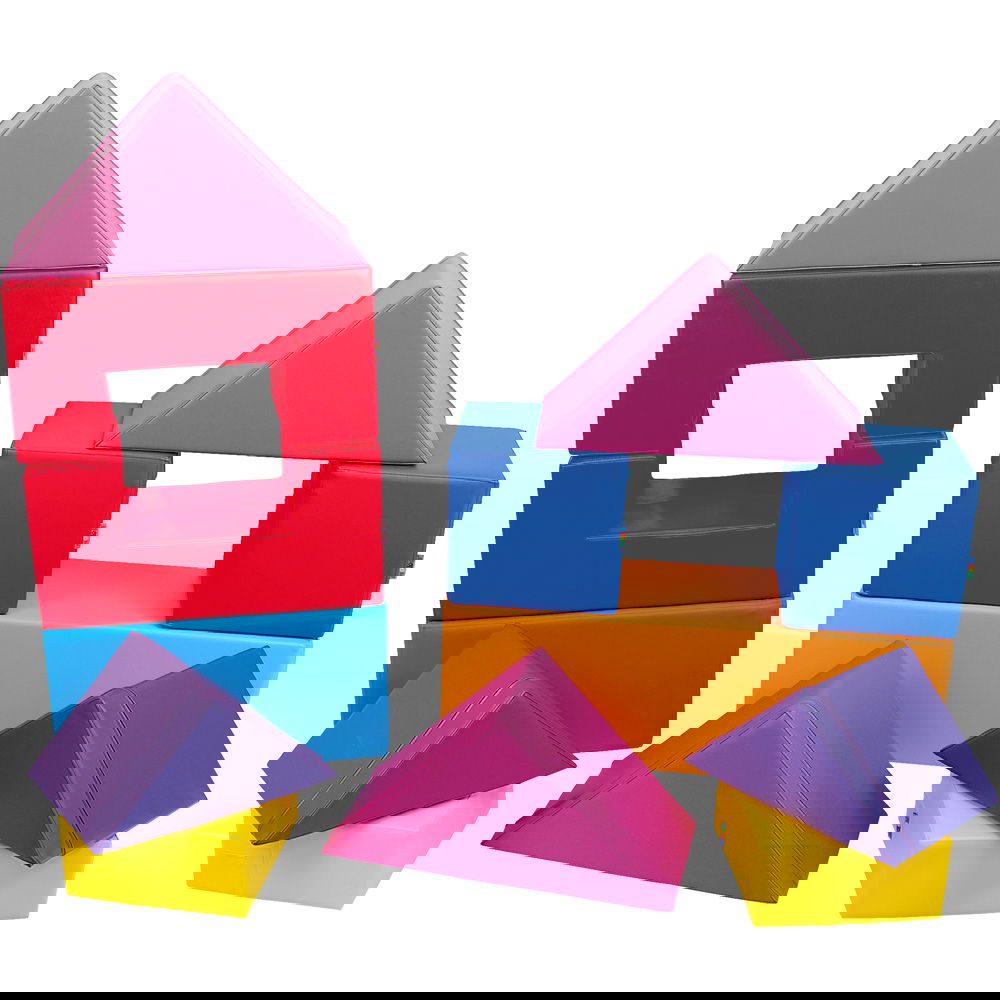 Schaumstoff-13er-Set, Moba 2, blau, rot, violett