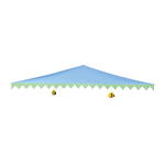 Spielecke Karottenfeld – Baldachin, blau - 101424 a 15