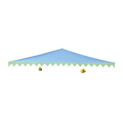 Spielecke Karottenfeld – Baldachin, blau