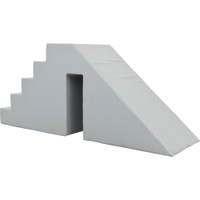 Treppe mit Rutsche, grau, für Ballbäder H 60 - 101779PU b 19