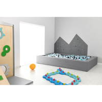 Ballbad R 3 m, grau, H 45, inkl. Bälle (blau-mint) - 101825 e 21