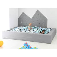 Ballbad R 3 m, grau, H 45, inkl. Bälle (blau-mint) - 101825 f 21