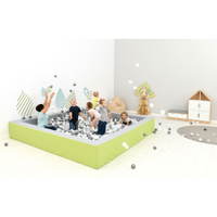 Ballbad Q 3 m, inkl. Bälle, grau-hellgrün, H 45 - 101826 l 19