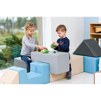 Schaumstoff-13er-Set, Moba 4, beige, weiß, meerblau - 101831PU t 23