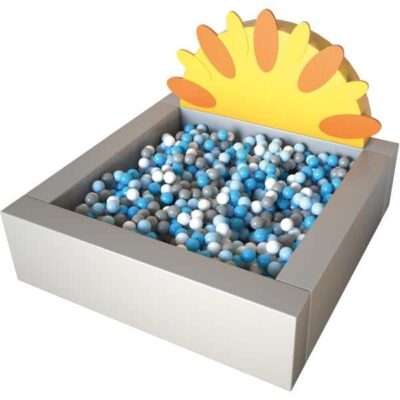 Bällebad Sonne - quadratisch 140 cm - inkl. Bälle