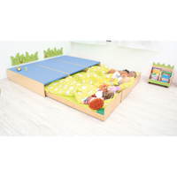 Kindergarten-Podest mit Auszugsbett, Teppichboden – Bild 19