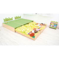 Kindergarten-Podest mit Auszugsbett, Teppichboden – Bild 12