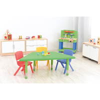 Tisch Felix, trapezförmig, höhenverstellbar 40–60 cm – Bild 8