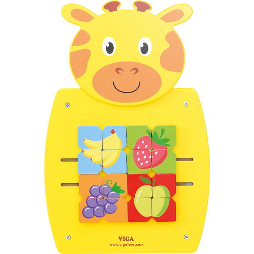 542031_a_17 Wandapplikation – Giraffe mit Schiebespiel - 542031 a 17