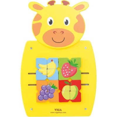 Wandapplikation - Giraffe mit Schiebespiel