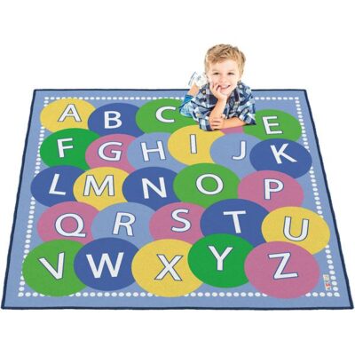 Bodenspielmatte - Alphabet blau